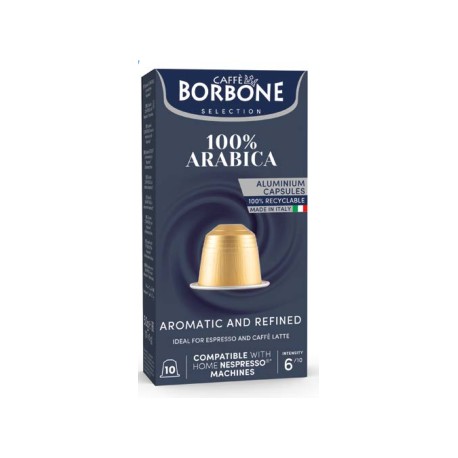 Aluminum capsules "100% Arabica" 10 pcs