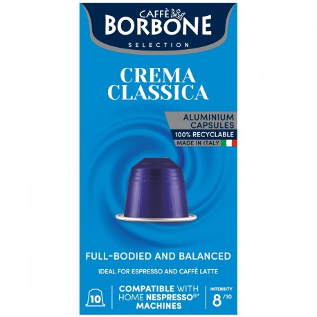 Aluminium capsules "Crema Classica" 10 stuks